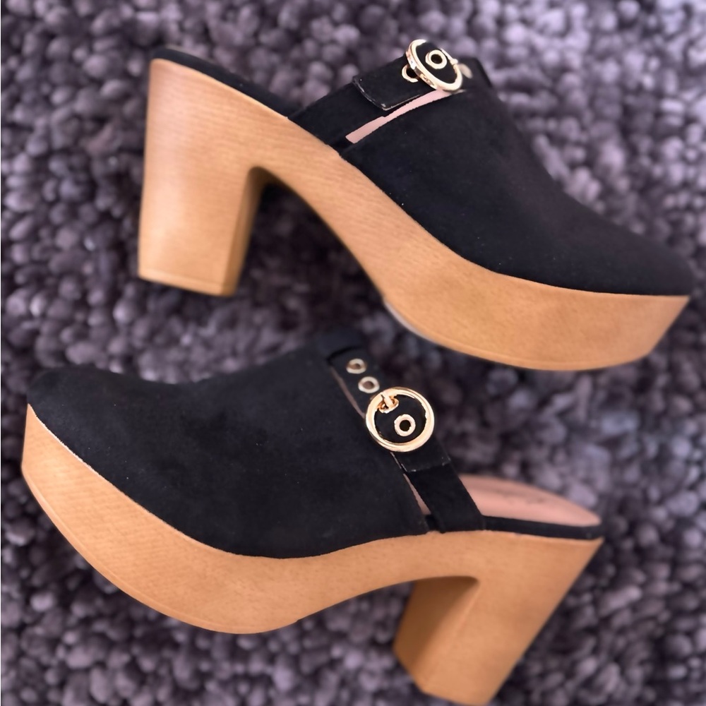 Brand New NY&C Platform Chunky Heel Clogs